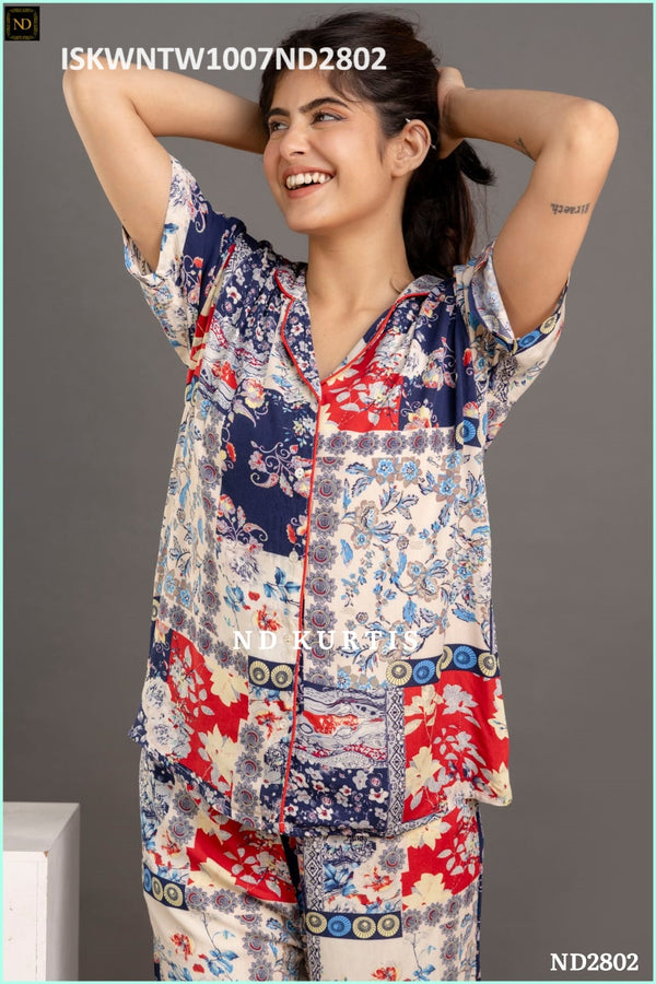 Digital Printed Imported Nightwear-ISKWNTW1007ND2802