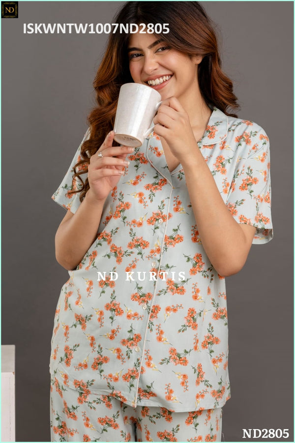 Digital Printed Imported Nightwear-ISKWNTW1007ND2804