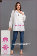 Embroidered Rayon Top-ISKWTP1907ND2957/ND2958