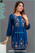 Embroidered Rayon Top-ISKWTP1907ND2952