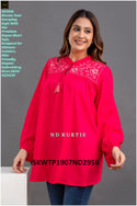 Embroidered Rayon Top-ISKWTP1907ND2957/ND2958