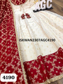 Self Weaving Tissue Silk Anarkali With Dupatta-ISKWAN2307AGC4190