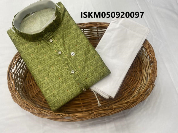 Printed Imported Men's Kurta With Pant-ISKM050920097