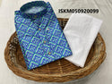 Printed Imported Men's Kurta With Pant-ISKM050920099