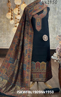 Banarasi Weaved Modal Silk Kurti With Cotton Bottom And Dupatta-ISKWFBL1909Nk1950