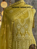 Embroidered Georgette Kurti With Shantoon Bottom And Chiffon Dupatta-ISKWFBL1909Nk1978