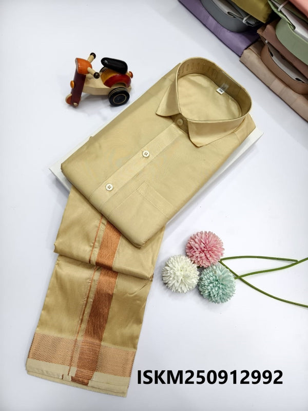 Men's Silk Shirt With Dhoti-ISKM250912992