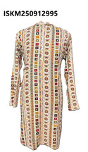 Men's Foil Printed Cotton Kurta-ISKM250912995