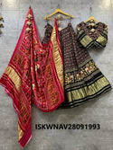 Printed Gaji Silk Lehenga With Blouse And Digital Printed Dupatta-ISKWNAV28091993