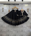 Sequined Silk Lehenga With Blouse-ISKWNAV29091998