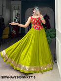 Sequined Rayon Lehenga With Viscose Jacquard Silk Blouse-ISKWNAV2909NNK1715