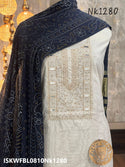 Chanderi Kurti With Shantoon Bottom And Printed Modal Dupatta-ISKWFBL0810Nk1280