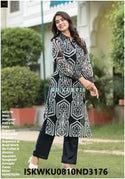 Printed Organza Kurti With Pant-ISKWKU0810ND3176