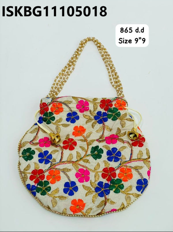 Embroidered Potli Bag-ISKBG11105018