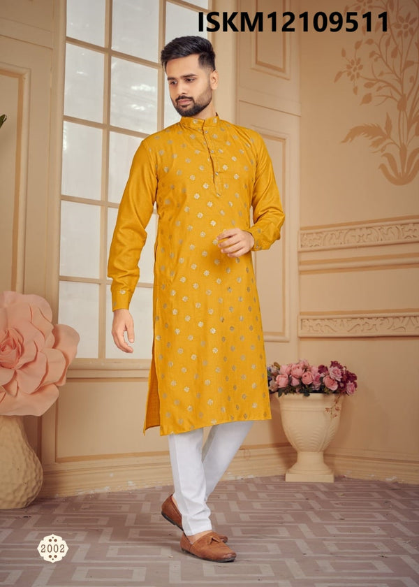 Men's Cotton Kurta With Pajama-ISKM12109511