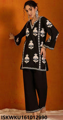 Embroidered Cotton Kurti With Pant-ISKWKU161012990