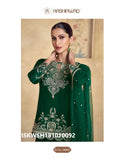 Embroidered Chinon Silk Kurti With Sharara And Net Dupatta-ISKWSH181010092