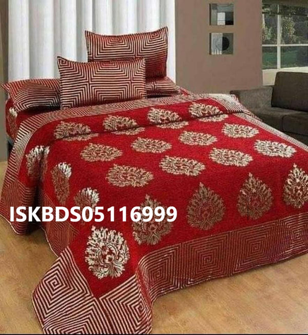 Bedsheet With Pillow Cover Set-ISKBDS05116999