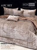 Embossed Winter 6Pc Bedding Set-ISKBDS17116787