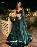 Embroidered Georgette Lehenga With Blouse And Organza Dupatta-ISKWLH1611147