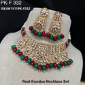 Real Kundan Necklace Set-ISKJW1511PK-F332