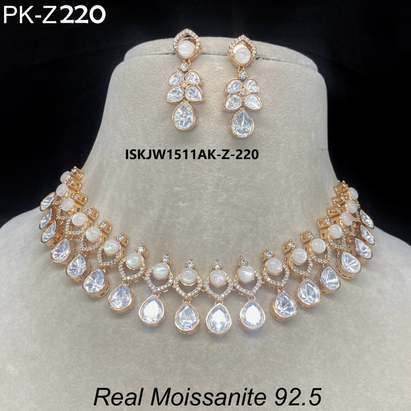 Kundan Necklace Set-ISKJW1511AK-Z-220