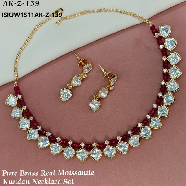 Kundan Necklace Set-ISKJW1511AK-Z-139