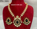 Kundan Necklace Set-ISKJW1511PK-I324