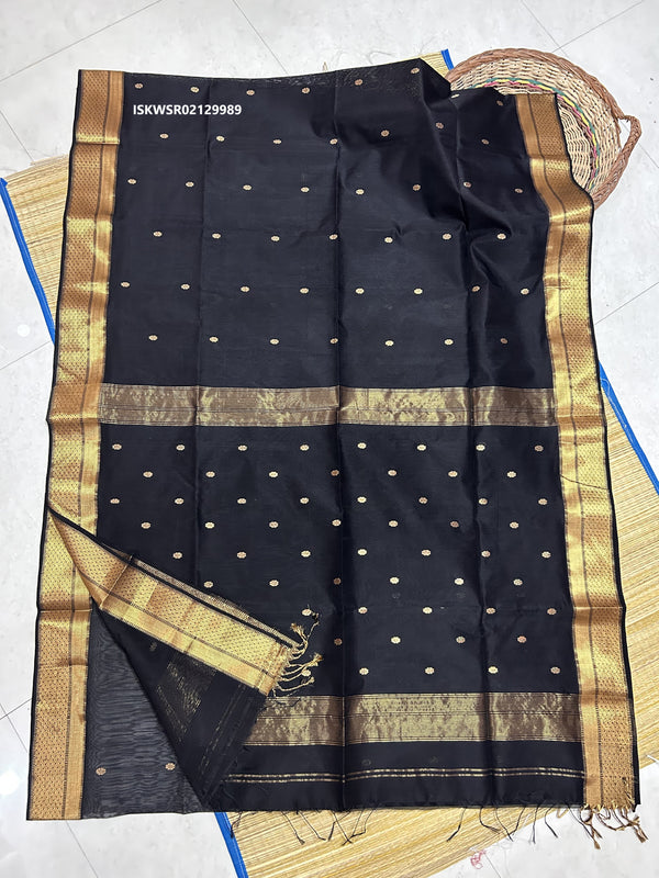 Handloom Silk Saree With Blouse-ISKWSR02129989