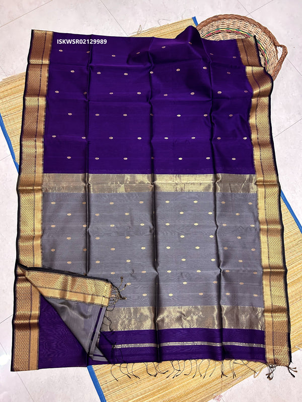 Handloom Silk Saree With Blouse-ISKWSR02129989