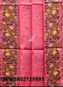 Embroidered Tussar Silk Saree With Blouse-ISKWSR02129991