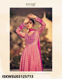 Embroidered Chinon Silk Anarkali Kurti With Pant And Dupatta-ISKWSU03125714 (Copy)