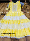 Block Printed Cotton Tiered Dress-ISKWDR0312NP3021/NP3020