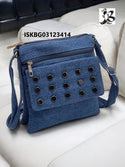 Denim Sling Bag-ISKBG03123414