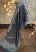 Silk Woolen Shawl-ISKWWC0412Nk2164