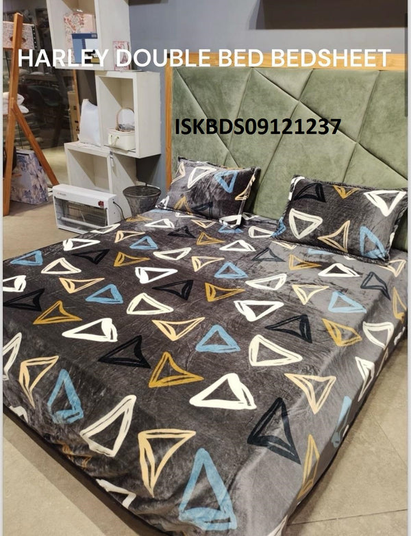 Double Bedsheet With Pillow Cover-ISKBDS09121237