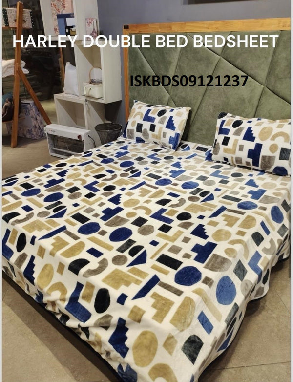 Double Bedsheet With Pillow Cover-ISKBDS09121237