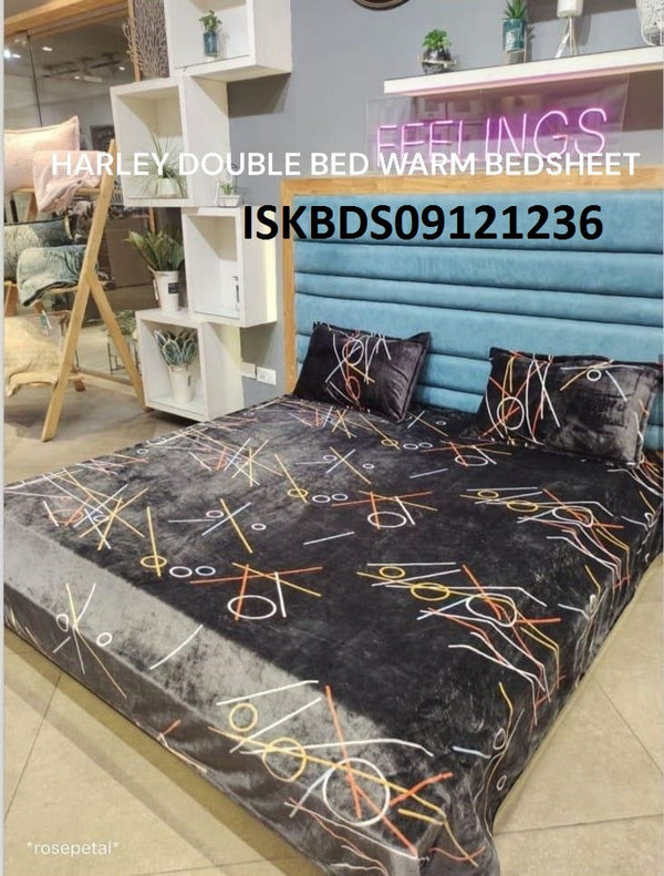 Double Bedsheet With Pillow Cover-ISKBDS09121236