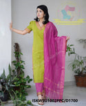 Cotton Kurti With Pant And Dupatta-ISKWSU1002PPC/D1700