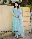 Embroidery Kota Doriya Kurti With Cotton Pant And Dupatta-ISKWSU1002PPC/D1808