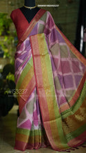 Banarasi Crepe Silk Saree With Blouse-ISKWSR1002HS3237