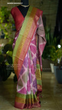 Banarasi Crepe Silk Saree With Blouse-ISKWSR1002HS3237