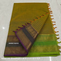 Kota Check Cotton Saree With Blouse-ISKWSR11026755