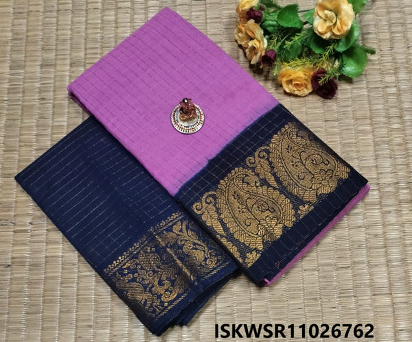 Zari Weaved Cotton Saree-ISKWSR11026762