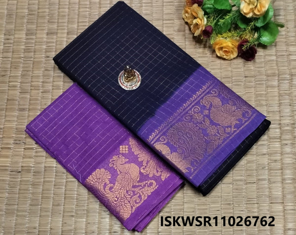 Zari Weaved Cotton Saree-ISKWSR11026762