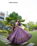 Digital Printed Zari Gota Silk Lehenga With Blouse And Dupatta-ISKWNAV13054245