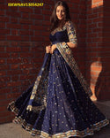 Digital Printed Zari Gota Silk Lehenga With Blouse And Dupatta-ISKWNAV13054247