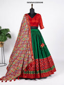 Dola Silk Lehenga With Blouse And Foil Printed Dupatta-ISKWNAV22054348