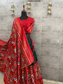 Foil Printed Pashmina Silk Lehenga With Blouse And Modal Dupatta-ISKWNAV14064580