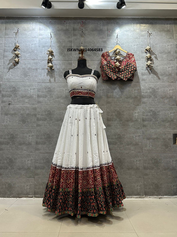 White Black Threadwork Lehenga Set – Astha Narang